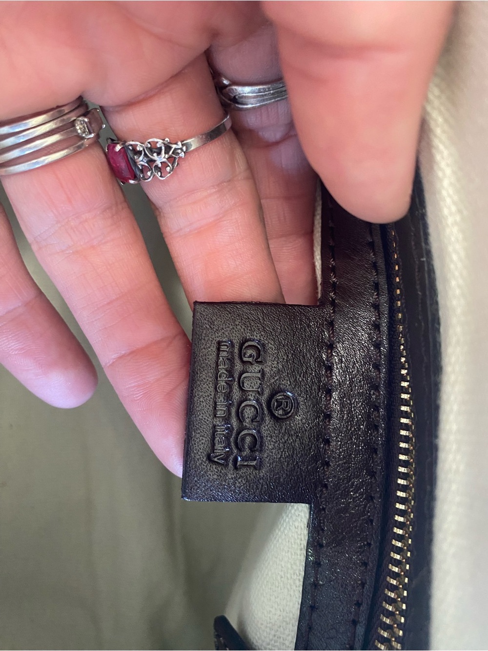 Gucci Vintage Web Boston Bag GG Canvas Crossbody Brown - Picture 4 of 11